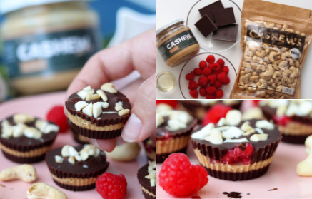 Fitness Recipe: Chocolate cupcakes with nut butter and raspberries