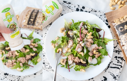 Fitness Recipe: Quick Tuna Salad With Cashew Nuts and Calorie-free Sauce