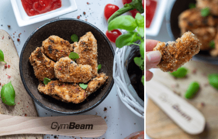 Fitness recipe: Juicy chicken nuggets coated with fresh herbs and parmesan
