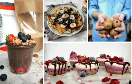 Fitness recipes for tasty protein desserts and breakfast