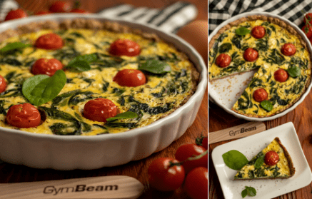 Fitness recipe: Spinach quiche – salty French pie