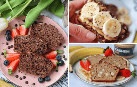 3 delicious fitness recipes for banana bread full of fibre and protein