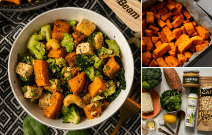 Fitness Recipe: Sweet Potato Bowl with Tofu and Cashew Dressing 