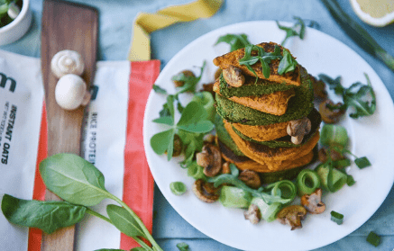 Fitness recipe: Carrot and spinach pancakes in a salty way