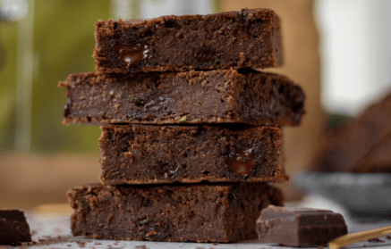 Fitness recipe: Soft zucchini brownies with chocolate