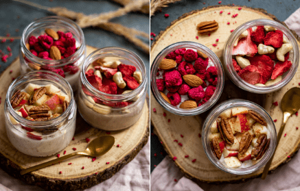Fitness recipe: Fermented Overnight Oats with Nuts and Fruits