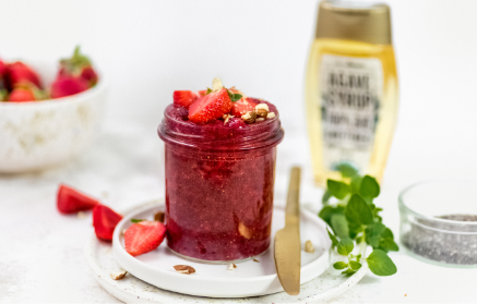 Fitness Recipe: Home-Made Strawberry Jam with Chia Seeds