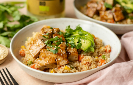 Fitness Recipe: Quinoa with Sautéed Tofu, Vegetables and Avocado