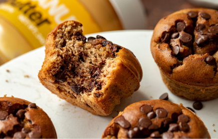 Fitness Recipe: Banana Muffins with Peanut Butter & Chocolate Chip