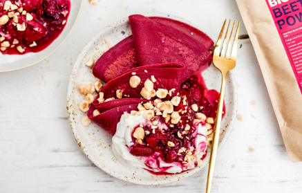 Fitness Recipe: Vanilla Crêpes with Cottage Cheese and Forest Fruit