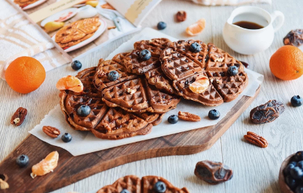 Fitness Recipe: Pumpkin Waffles with Vanilla and Cinnamon Scent