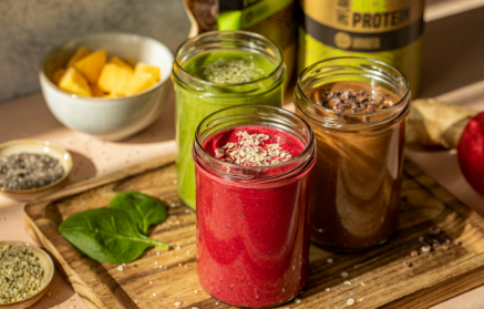 3 Healthy Smoothie Recipes: Chocolate, Apple & Beetroot, Spinach