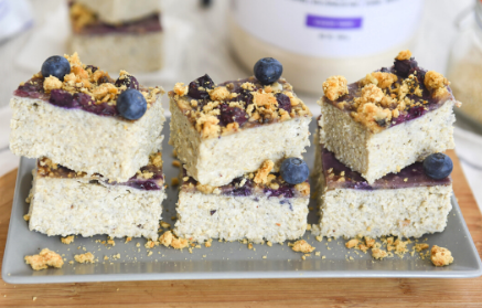 Fitness Recipe: Refreshing Blueberry Slice Full of Protein