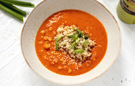 Fitness Recipe: Chickpea Curry Soup with Coconut Milk and Quinoa