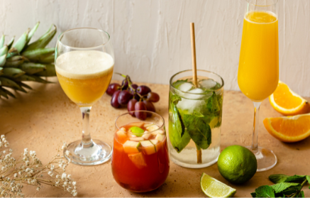 4 Recipes for Refreshing Non-Alcoholic Drinks: Mimosa, Mojito, Piña Colada And Sangria