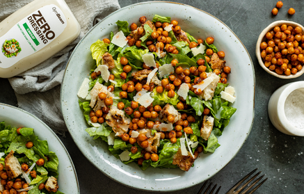 Fitness Recipe: Caesar Salad with Crispy Chickpeas