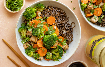 Fitness Recipe: Soba Noodles with Tofu and Vegetables