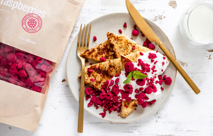 Fitness Recipe: French Toast with Quark Cream and Raspberries