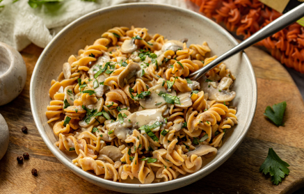 Fitness Recipe: High-Protein Mushroom Pasta