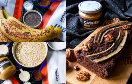 Fitness recipe: Vegan banana bread with protein and nut butter