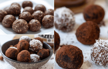 Fitness recipe: Chocolate truffles with nuts enriched with protein