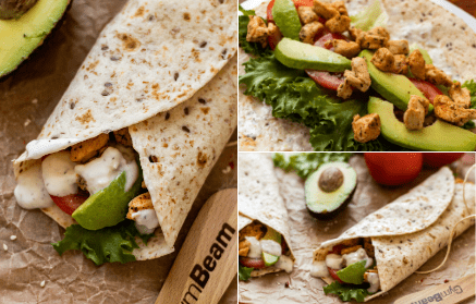 Fitness recipe: Chicken wraps with a rich juicy taste